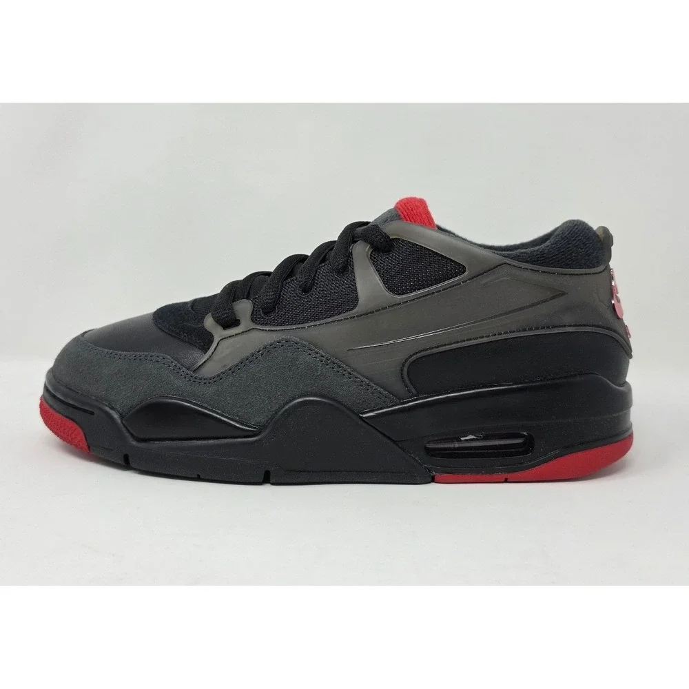 Air Jordan 4 RM GS Black Varsity Red Anthracite FQ7938-060 Kid's 7Y Women's 8.5